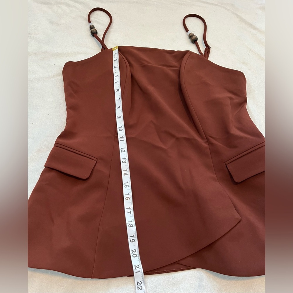NWT Andrea Iyamah Varu Top in Cinnamon Size XL - Picture 12 of 16